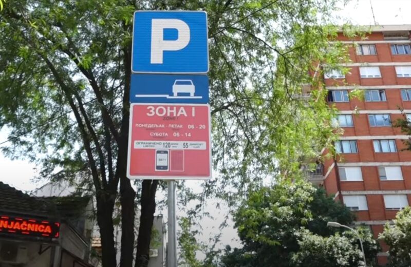Crvena zona: 60 minuta, 80 dinara, produženje, SMS plaćanje, radno vreme.